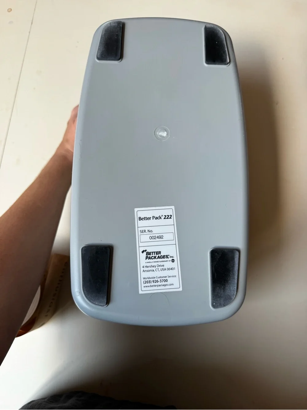 Water Activated Tape Dispenser for Shipping